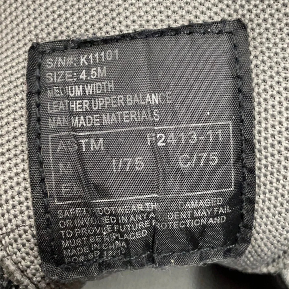 HYTEST EH Steel Toe athletic work safety shoe K11101 size 4.5M medium width - Picture 5 of 14